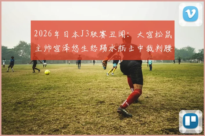 2026年日本J3联赛丑闻：大宫松鼠主帅宫泽悠生怒踢水瓶击中裁判腰部，赛后遭官方火速解雇